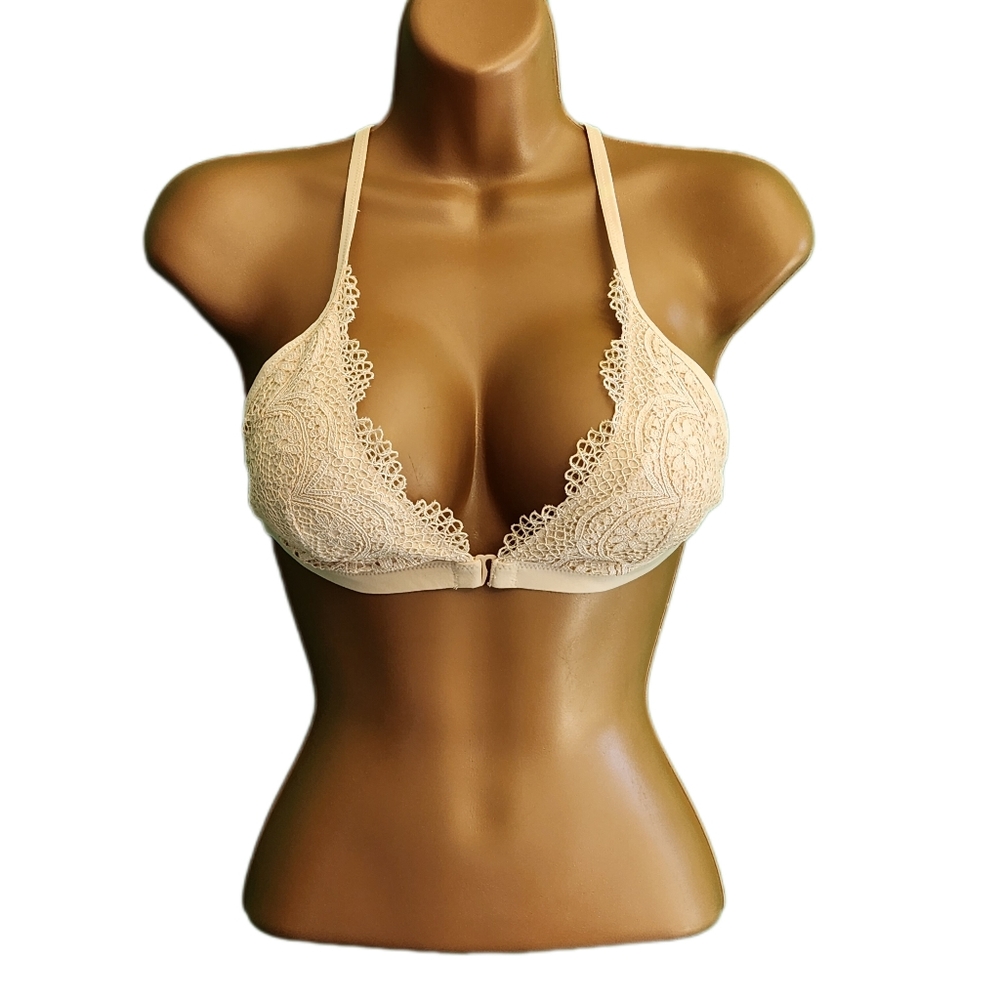 Victoria's Secret Cream Body by Victoria Lace Bralette (Large) - Picture 2 of 6